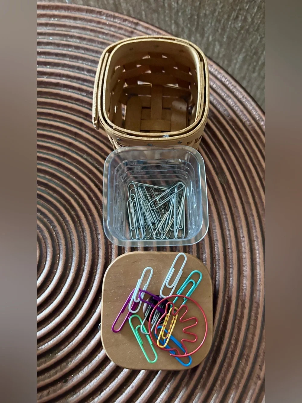 Longaberger Basket w/ Magnetic Lid